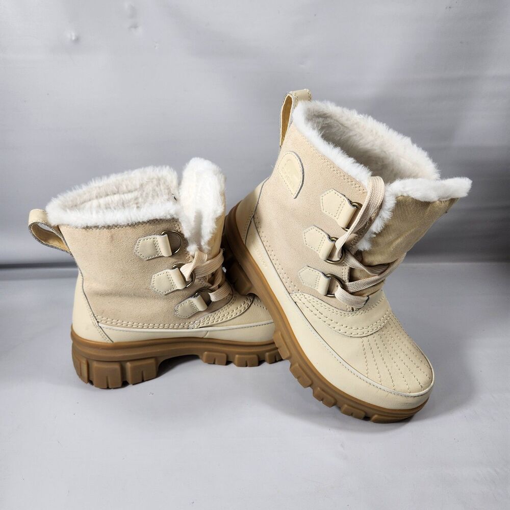Sorel Tivoli Waterproof Insulated Winter Boots Women's Tan Fawn NL5113-292 Sz 7